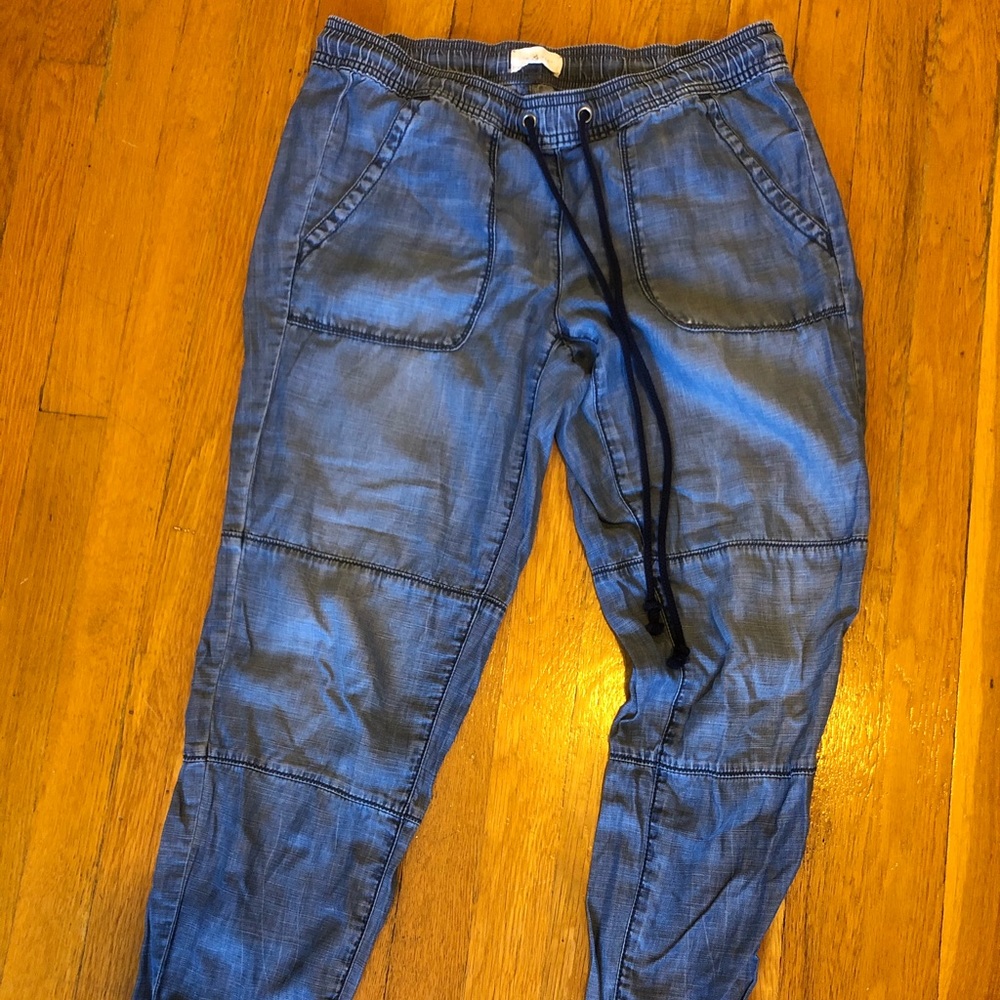 Denim joggers